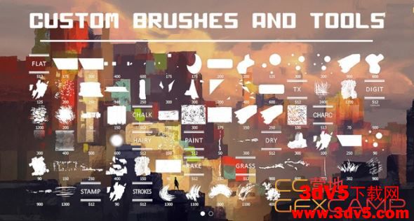Gumroad C Brush Set by Alexis Franklin and Stephane Wootha for Photoshop